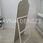 Princess White Model Beyaz Renk Ayaklı Boy Aynası-24