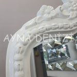 Princess White Model Beyaz Renk Ayaklı Boy Aynası-29