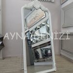 Princess White Model Beyaz Renk Ayaklı Boy Aynası-3