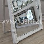 Princess White Model Beyaz Renk Ayaklı Boy Aynası-37