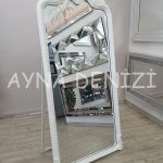 Princess White Model Beyaz Renk Ayaklı Boy Aynası-4