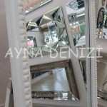Princess White Model Beyaz Renk Ayaklı Boy Aynası-43
