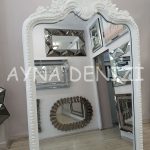 Princess White Model Beyaz Renk Ayaklı Boy Aynası-44