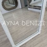Princess White Model Beyaz Renk Ayaklı Boy Aynası-45