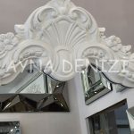 Princess White Model Beyaz Renk Ayaklı Boy Aynası-48