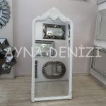 Princess White Model Beyaz Renk Ayaklı Boy Aynası-8