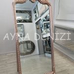 Princess Copper Gold Model Rose Gold Altın Renk Ayaklı Boy Aynası-11