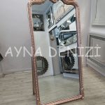 Princess Copper Gold Model Rose Gold Altın Renk Ayaklı Boy Aynası-3