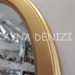 Massa Model Altın Renk Dekoratif Pencere Ayna-13
