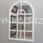 Massa Model Beyaz Renk Dekoratif Pencere Ayna-1