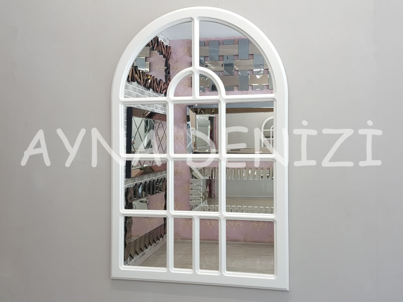 Massa Model Beyaz Renk Dekoratif Pencere Ayna