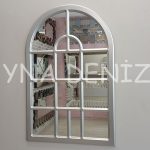 Massa Model Gümüş Renk Dekoratif Pencere Ayna-1