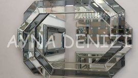 Winding Small Silver Smoked Model Modern Ayna