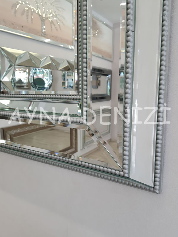 Bead Small Silver Model Modern Ayna | Ayna Denizi