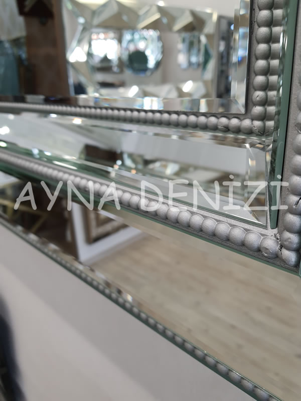 Bead Small Silver Model Modern Ayna | Ayna Denizi