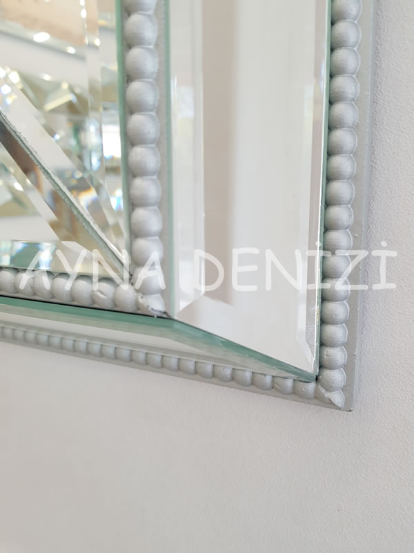 Bead Small Silver Model Modern Ayna | Ayna Denizi