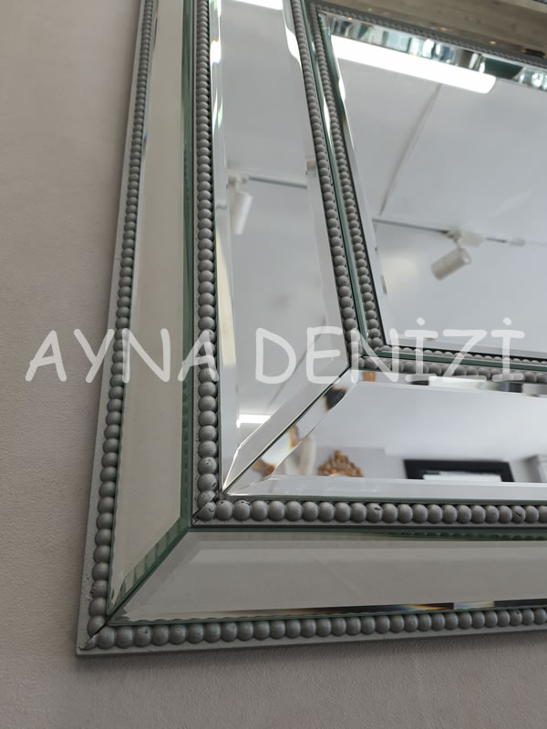 Bead Small Silver Model Modern Ayna | Ayna Denizi