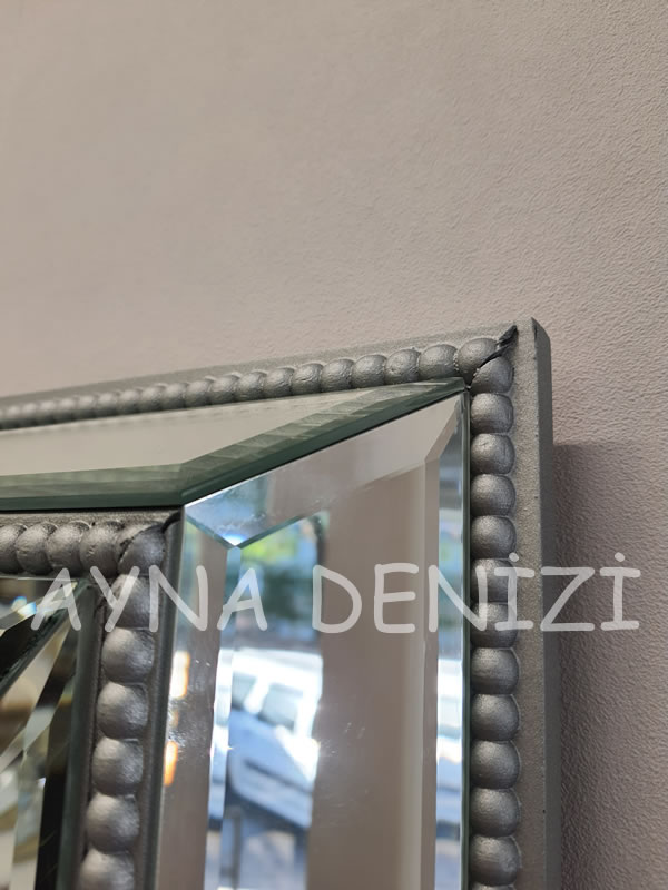 Bead Small Silver Model Modern Ayna | Ayna Denizi