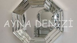 Angled Small Silver Model Modern Ayna